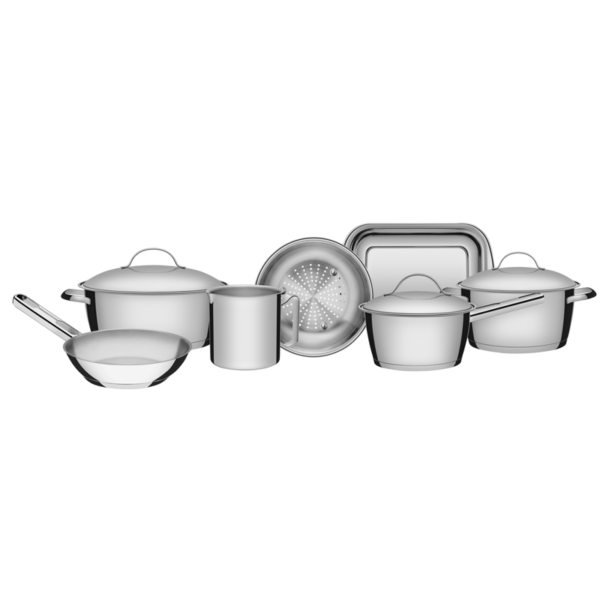 Batería de Cocina Triple Fondo 7 Piezas