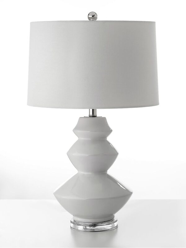 Velador Hills Ceramic Con Pantalla Clara