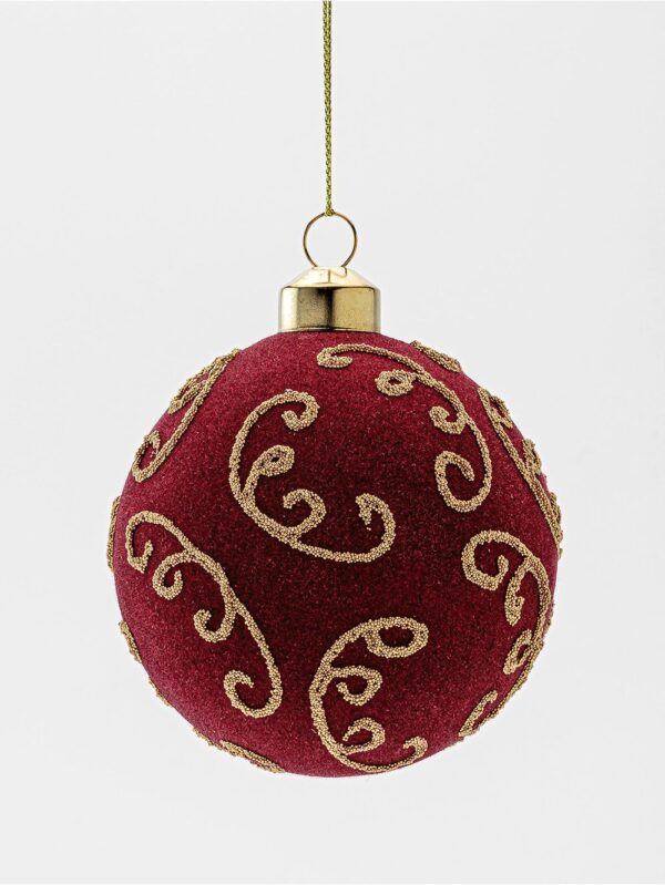Adorno Bola Navideña Ornament Bordo