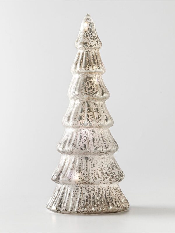 Arbol De Vidrio Con Luz Sparkle - 9cm x 21cm