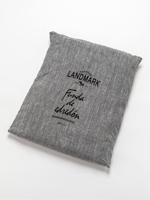 Funda De Edredon De Lino Thess Grey Chambray - Queen