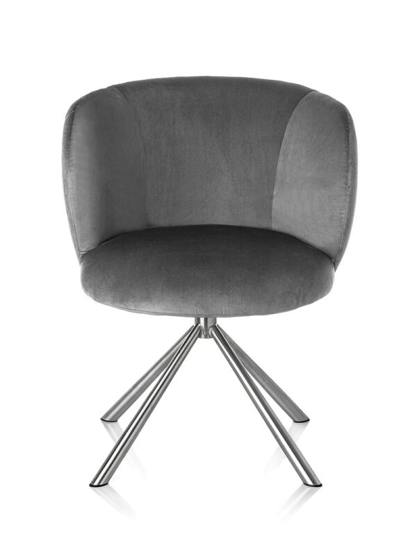 Silla Sylvain Velvet Dark Grey